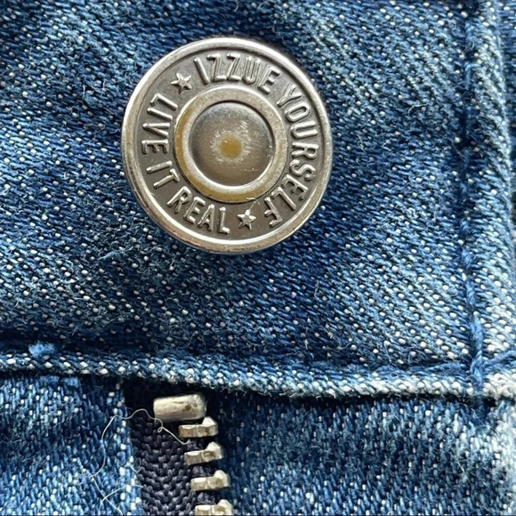 Izzue Denim Mini skirt size 27 - Picture 7 of 15